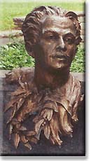 Detail of monument to Kahlil Gibran